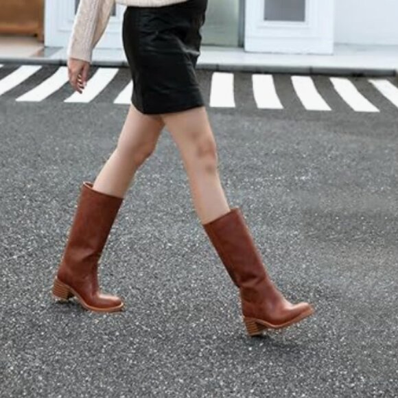 Adolilove Mid Calf Tall Boots for Women NTW Size 9 - Picture 3 of 13